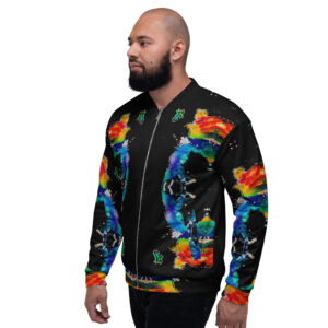 Rainbow Angel Unisex Bomber Jacket