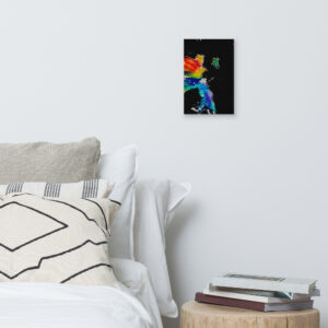 Rainbow Angel 9″×12″ Canvas