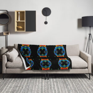 Rainbow Angel Throw Blanket
